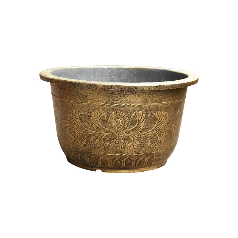 Outdoor fruit tree bonsai, iron tree lotus, water lily basin